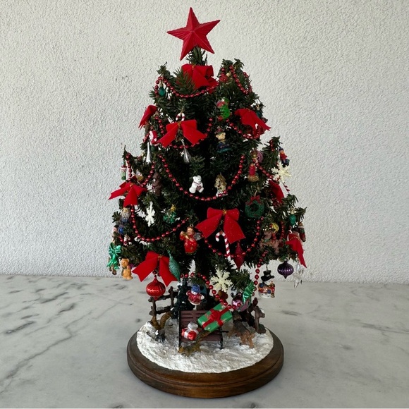 Rare Vintage Holiday Decor Center Piece Christmas Tree Collectible 15”H - Picture 3 of 11